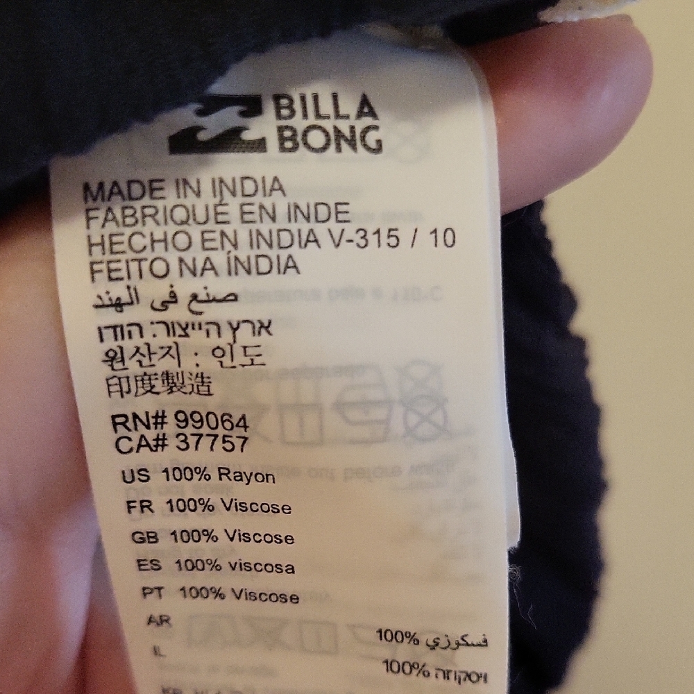 Billabong Black Floral Maxi Dress Spring/Easter - Picture 5 of 5
